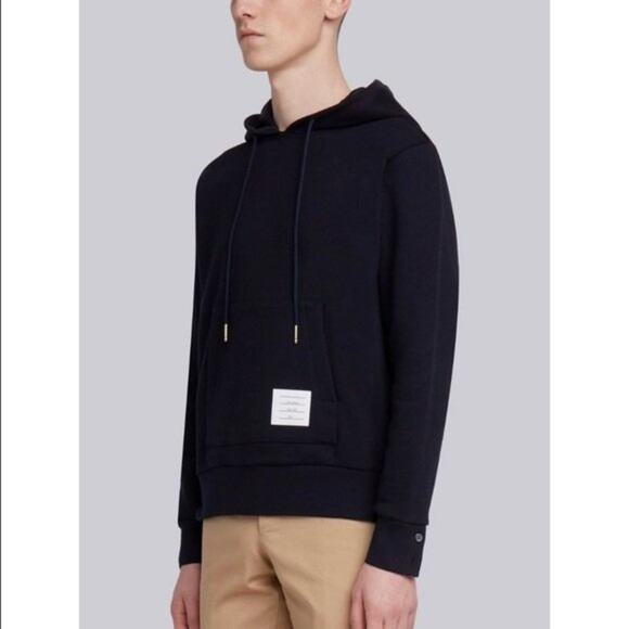 Thom Browne Striped Back Pullover Hoodie in Navy Size XS - Picture 12 of 12